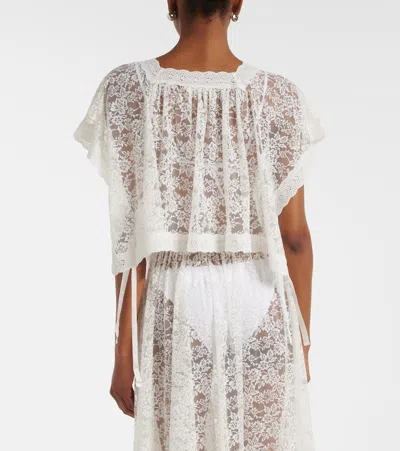 Doen Dôen Vennette Cropped Lace Top In Multi
