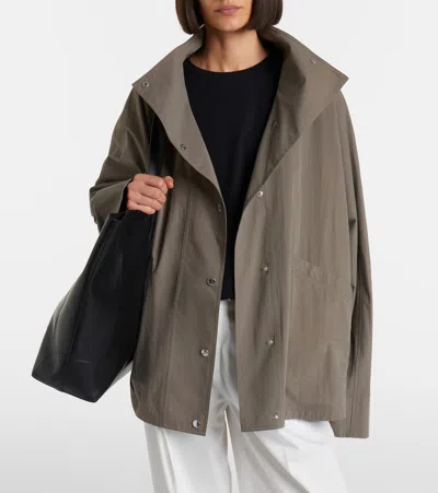 Totême Oversized Cotton-blend Jacket In Multi