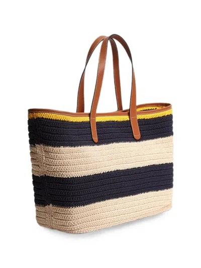 Tommy Hilfiger Stripe-pattern Logo-patch Tote Bag In Multi