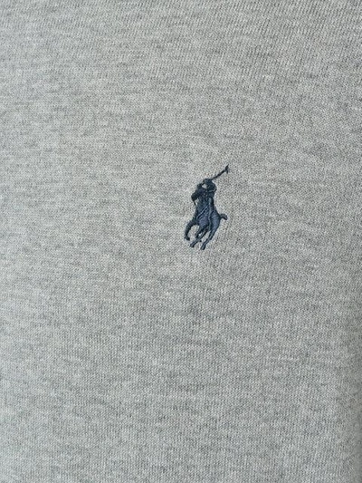 embroidered logo jumper