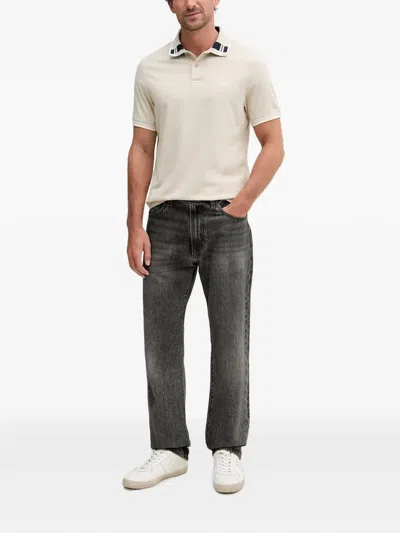Barbour Callington Check-pattern Polo Shirt In Neutral