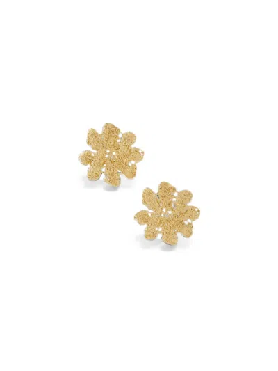 Ysso Anemone Earrings In Gold