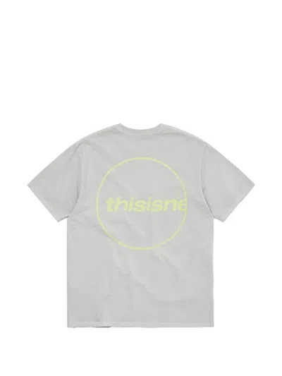 This Is Never That Logo-print T-shirt In Gray