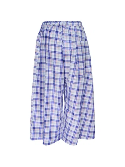Sofie D'hoore Checked Wide-leg Trousers In Blue