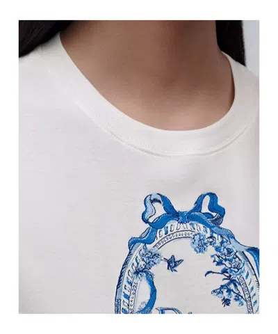 Dior Iviera Oversized T-shirt In White