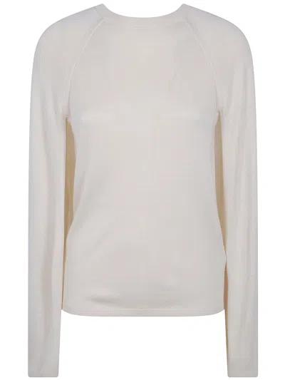 Ralph Lauren Sweater Round Neck Pullover In White