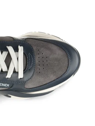 Fendi Flow Low Top Sneaker In Blue