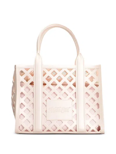 Marc Ellis Flat-plot Tote Bag Mit Cut-out In Pink