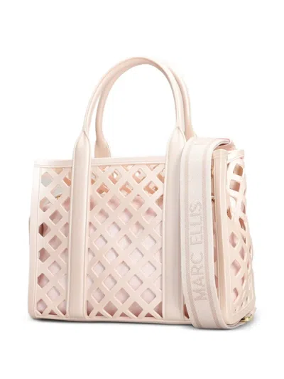 Marc Ellis Flat-plot Tote Bag Mit Cut-out In Pink