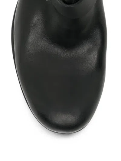 Ma+ Buckle-strap Biker Boots In Black