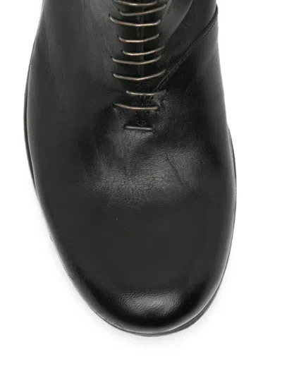 Ma+ Staple-detail Back-zip Boots In Black