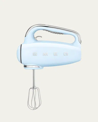 Smeg Logo-plaque Stainless Steel Electric Beater In Blue