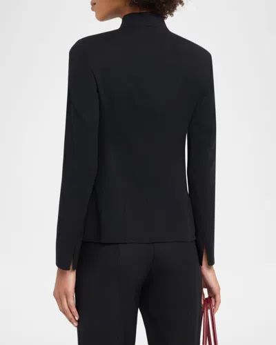 Akris Kay Wool Double-face Short Jacket In Black