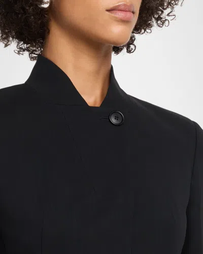Akris Kay Wool Double-face Short Jacket In Black