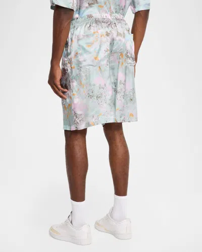 Off-white Printed Viscose Shorts In Multi