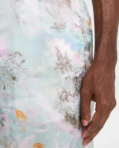 Off-white Printed Viscose Shorts In Multi