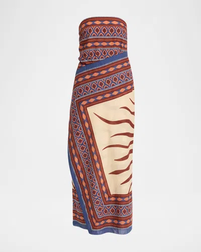 Johanna Ortiz Paraiso Agreste Printed Cotton-voile Maxi Dress In Multi