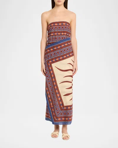 Johanna Ortiz Paraiso Agreste Printed Cotton-voile Maxi Dress In Multi
