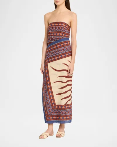 Johanna Ortiz Paraiso Agreste Printed Cotton-voile Maxi Dress In Multi