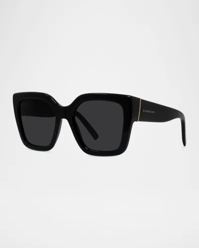 Givenchy Bold Square Acetate Sunglasses In Black