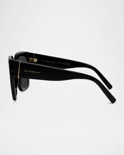 Givenchy Bold Square Acetate Sunglasses In Black