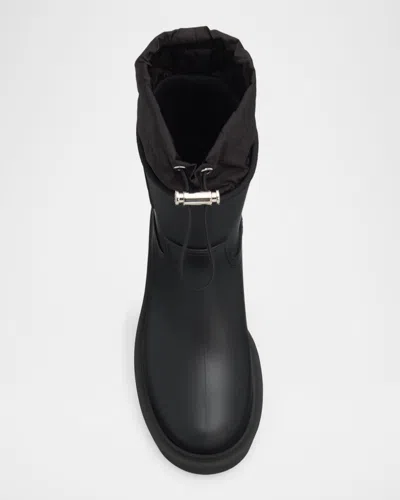 Moncler Kickstream Drawstring Rain Boots In Multi