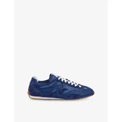 Sandro Mixed Material Light Wave Trainers In Multi