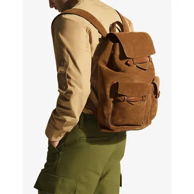 Montblanc Womens Envelope Suede Backpack