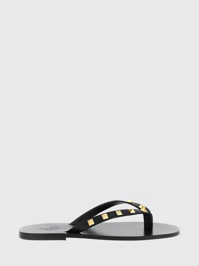 Valentino Garavani Black Cp Leather Sneakers In Black