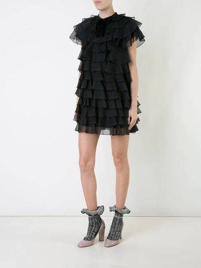 Macgraw Bon Bon Silk Dress In Black