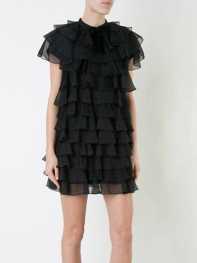 Macgraw Bon Bon Silk Dress In Black