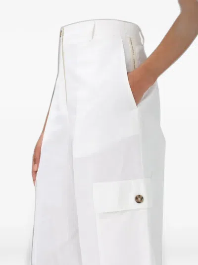 Colmar Button-pocket Cargo Pants In White