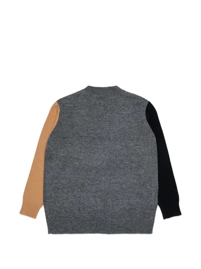 Marni Logo-embroidered Sweater In Multi