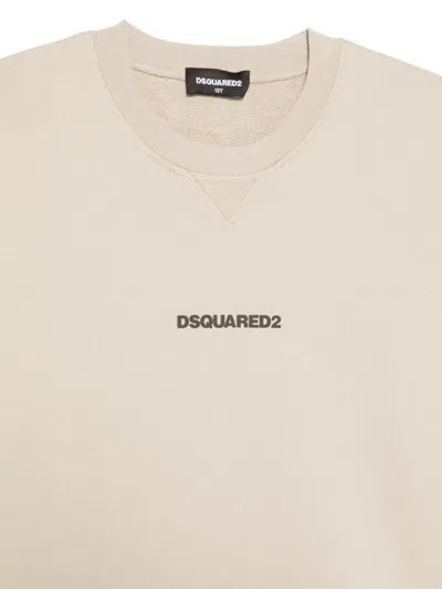 Dsquared2 Logo-print Sweater In Brown