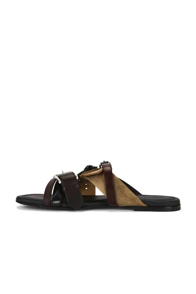 Acne Studios Leather Sandals In Black