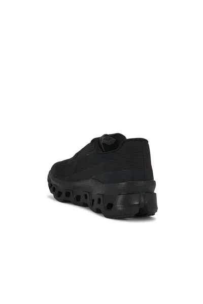 On Cloudmster Void Lace-up Panelled Sneakers In Black