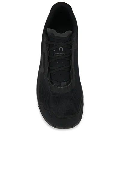 On Cloudmster Void Lace-up Panelled Sneakers In Black