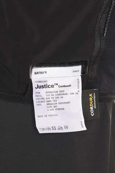 Satisfy Black Hydration Vest Multiple Pockets Jacket In Black