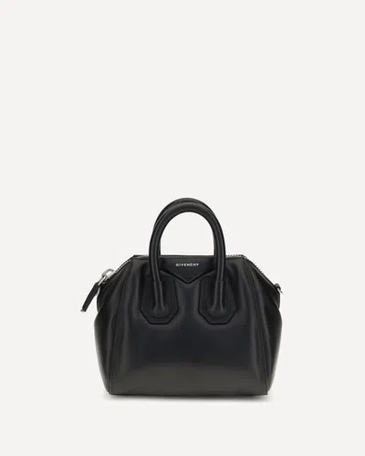 Givenchy Antigona Puffy Top-handle Bag In Leather In Black