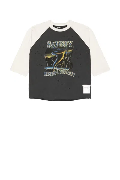 Satisfy Mothtech Baseball Tee In White