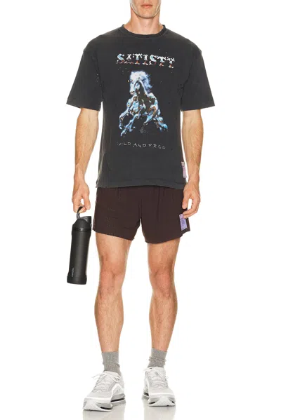 Satisfy T-shirt Mothtech Aged Black In Black