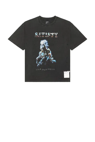 Satisfy T-shirt Mothtech Aged Black In Black