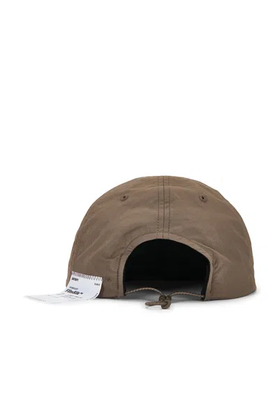Satisfy Flitesilk 5 Embroidered Baseball Cap In Brown