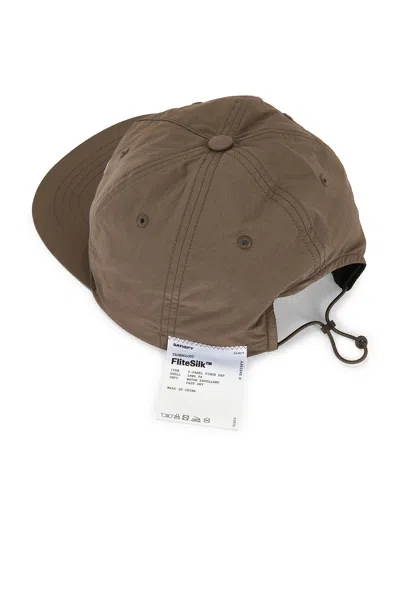 Satisfy Flitesilk 5 Embroidered Baseball Cap In Brown