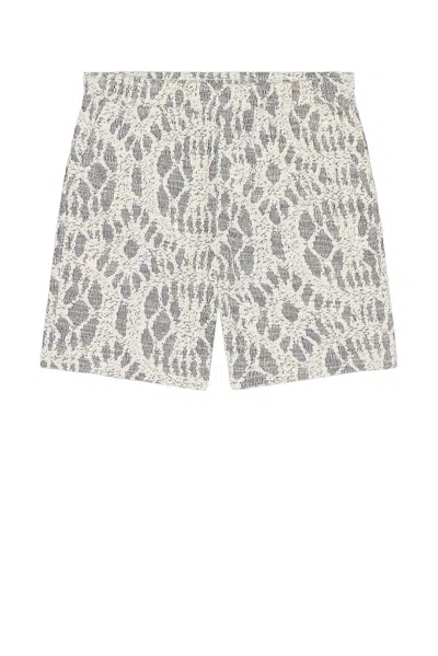 Samsoe & Samsoe Sajabari Jacquard-patterned Shorts In Gray