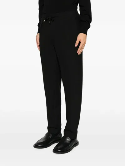 Sandro Drawstring Trousers In Black