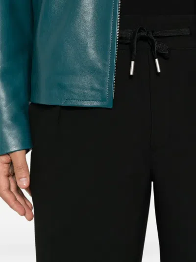 Sandro Drawstring Trousers In Black