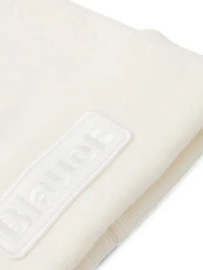 Blauer Logo-patch Beanie Hat In Neutral