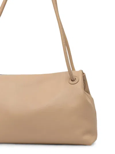 Trussardi Medium Orbita Shoulder Bag In Neutral