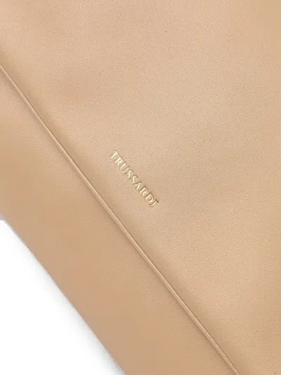 Trussardi Medium Orbita Shoulder Bag In Neutral